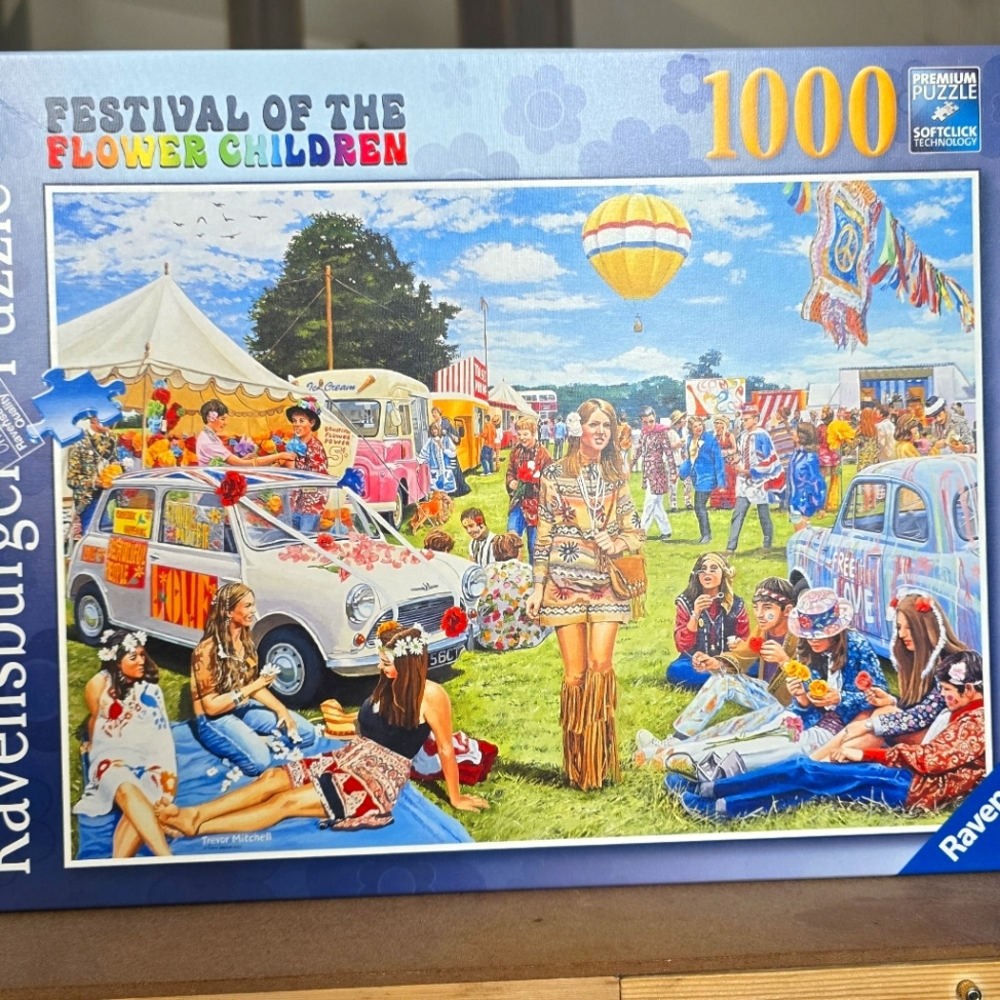 Ravensburger Blue and Yellow 1000-Piece Puzzle Festival